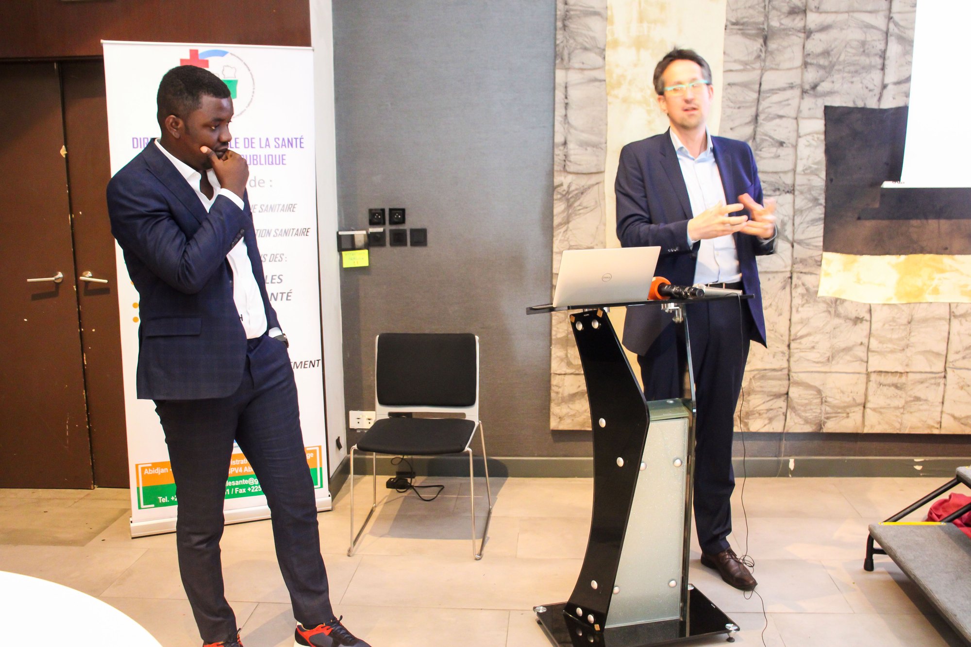 Nicolas de Borman CEO Bluesquare et Wilfried Oro Akre, Country Lead Côte d'Ivoire